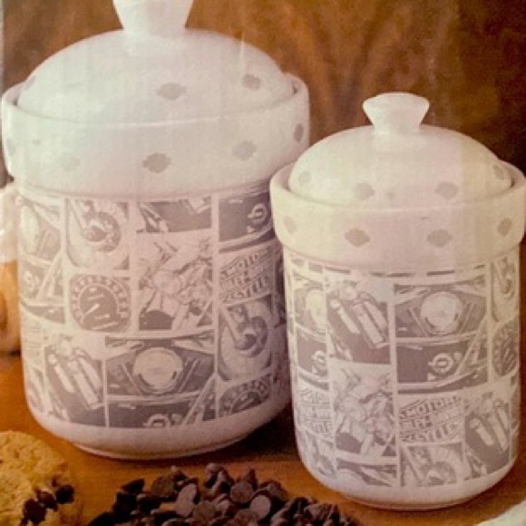 HarleyDavidson Kitchen Harleydavidson Canister Set Perfect For The